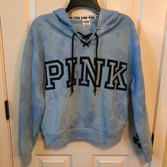 PINK Victoria's Secret Sweaters - PINK tie dye hoodie